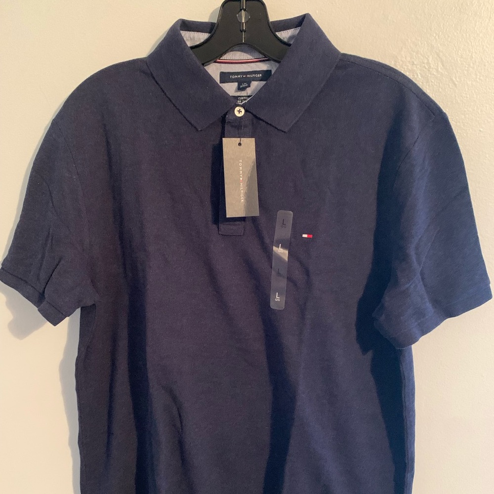 NWT! Tommy Hilfiger Navy Polo!
